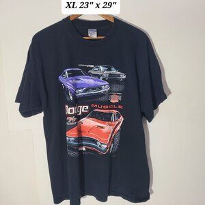 Vintage 90s Dodge Muscle Challenger Black XL T-Shirt